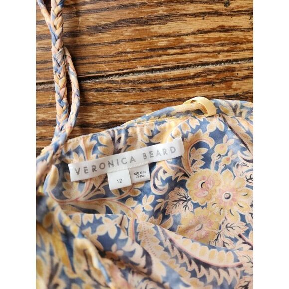 NWOT Veronica Beard Arienne Gathered Halterneck Top size 12 - Picture 3 of 5